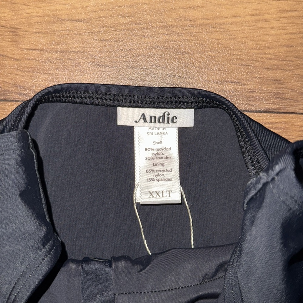 Andie Swim Size XXLT The Malibu One Piece Swimsuit NWT Black Fan Favorite Beach - Picture 3 of 16